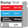 Gasco Multi-Gas Bump Test 363: 25% LEL Pentane, 19% Oxygen, 100 ppm Carbon Monoxide, 2.5% Carbon Dioxide, Balance Nitrogen Gasco Multi-Gas Bump Test 363: 25% LEL Pentane, 19% Oxygen, 100 ppm Carbon Monoxide, 2.5% Carbon Dioxide, Balance Nitrogen