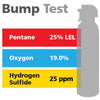 Gasco Multi-Gas Bump Test 410: 25% LEL Pentane, 19% Oxygen, 25 ppm Hydrogen Sulfide, Balance Nitrogen Gasco Multi-Gas Bump Test 410: 25% LEL Pentane, 19% Oxygen, 25 ppm Hydrogen Sulfide, Balance Nitrogen