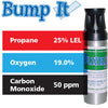 Gasco Multi-Gas Bump-It 317: 25% LEL Propane, 19% Oxygen, 50 ppm Carbon Monoxide, Balance Nitrogen Gasco Multi-Gas Bump-It 317: 25% LEL Propane, 19% Oxygen, 50 ppm Carbon Monoxide, Balance Nitrogen