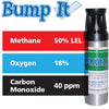 Gasco Multi-Gas Bump-It 326: 50% LEL Methane, 18% Oxygen, 40 ppm Carbon Monoxide, Balance Nitrogen Gasco Multi-Gas Bump-It 326: 50% LEL Methane, 18% Oxygen, 40 ppm Carbon Monoxide, Balance Nitrogen