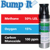 Gasco Multi-Gas Bump-It 328: 50% LEL Methane, 15% Oxygen, 100 ppm Carbon Monoxide, Balance Nitrogen Gasco Multi-Gas Bump-It 328: 50% LEL Methane, 15% Oxygen, 100 ppm Carbon Monoxide, Balance Nitrogen