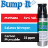 Gasco Multi-Gas Bump-It 361: 50% vol. Methane, 35 ppm Carbon Monoxide, Balance Nitrogen Gasco Multi-Gas Bump-It 361: 50% vol. Methane, 35 ppm Carbon Monoxide, Balance Nitrogen