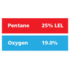 Gasco Multi-Gas 312: 25% LEL Pentane, 19% Oxygen, Balance Nitrogen Gasco Multi-Gas 312: 25% LEL Pentane, 19% Oxygen, Balance Nitrogen