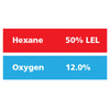 Gasco Multi-Gas 336: 50% LEL Hexane, 12% Oxygen, Balance Nitrogen Gasco Multi-Gas 336: 50% LEL Hexane, 12% Oxygen, Balance Nitrogen