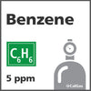 Benzene Calibration Gas - 5 PPM (C6H6) Benzene Calibration Gas - 5 PPM (C6H6)