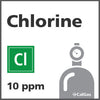 Chlorine Calibration Gas - 10 ppm (CL2) Chlorine Calibration Gas - 10 ppm (CL2)