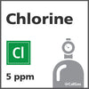 Chlorine Calibration Gas - 5 ppm (CL2) Chlorine Calibration Gas - 5 ppm (CL2)