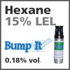 Hexane 15% LEL Bump-It Gas - 0.18% vol. (C6H14) Hexane 15% LEL Bump-It Gas - 0.18% vol. (C6H14)