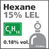 Hexane 15% LEL Calibration Gas - 0.18% vol. (C6H14) Hexane 15% LEL Calibration Gas - 0.18% vol. (C6H14)