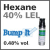 Hexane 40% LEL Bump-It Gas - 0.48% vol. (C6H14) Hexane 40% LEL Bump-It Gas - 0.48% vol. (C6H14)