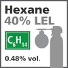 Hexane 40% LEL Bump Test Gas - 0.48% vol. (C6H14) Hexane 40% LEL Bump Test Gas - 0.48% vol. (C6H14)