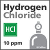 Hydrogen Chloride Calibration Gas - 10 ppm (HCl) Hydrogen Chloride Calibration Gas - 10 ppm (HCl)