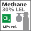 Methane 30% LEL Bump Test Gas - 1.5% vol. (CH4) Methane 30% LEL Bump Test Gas - 1.5% vol. (CH4)