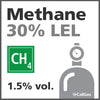 Methane 30% LEL Calibration Gas - 1.5% vol. (CH4) Methane 30% LEL Calibration Gas - 1.5% vol. (CH4)
