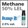 Methane 50% LEL Bump-It Gas - 2.5% vol. (CH4) Methane 50% LEL Bump-It Gas - 2.5% vol. (CH4)