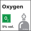 Oxygen Calibration Gas - 5% vol. (O2) Oxygen Calibration Gas - 5% vol. (O2)