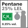 Pentane 25% LEL Bump Test Gas - 0.35% vol. (C5H12) Pentane 25% LEL Bump Test Gas - 0.35% vol. (C5H12)