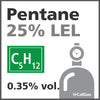 Pentane 25% LEL Calibration Gas - 0.35% vol. (C5H12) Pentane 25% LEL Calibration Gas - 0.35% vol. (C5H12)