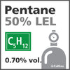 Pentane 50% LEL* Calibration Gas - 0.70% vol. (C5H12) Pentane 50% LEL* Calibration Gas - 0.70% vol. (C5H12)