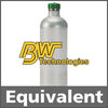 BW Technologies CG-Q34-5 Calibration Gas: 2.2% vol. Methane, 18% Oxygen, 100 ppm Carbon Monoxide, 25 ppm Hydrogen Sulfide, Balance Nitrogen