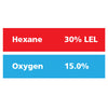 Gasco Multi-Gas 333: 30% LEL Hexane, 15% Oxygen, Balance Nitrogen