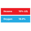 Gasco Multi-Gas 334: 10% LEL Hexane, 18% Oxygen, Balance Nitrogen