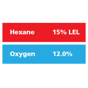 Gasco Multi-Gas 335: 15% LEL Hexane, 12% Oxygen, Balance Nitrogen
