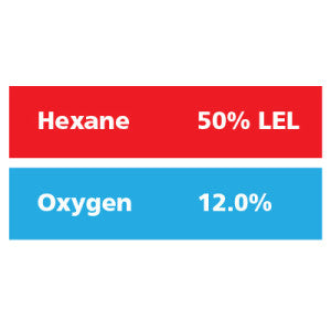 Gasco Multi-Gas 336: 50% LEL Hexane, 12% Oxygen, Balance Nitrogen