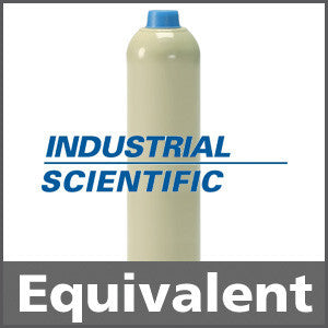 Industrial Scientific 1810-8548 Calibration Gas: 2.5% vol. Methane, 19% Oxygen, 100 ppm Carbon Monoxide, 2.5% Carbon Dioxide, Balance Nitrogen