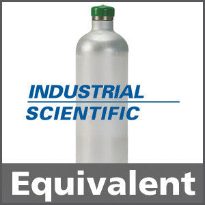 Industrial Scientific 1810-3937 Calibration Gas: 25% LEL Pentane, 19% Oxygen, 100 ppm Carbon Monoxide, 25 ppm Hydrogen Sulfide, Balance Nitrogen