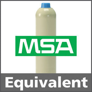 MSA 801051 Calibration Gas: 30% LEL Propane, 15% Oxygen, 60 ppm Carbon Monoxide, Balance Nitrogen
