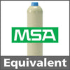 MSA 801051 Calibration Gas: 30% LEL Propane, 15% Oxygen, 60 ppm Carbon Monoxide, Balance Nitrogen