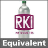 RKI Instruments 81-0154RK-02 Calibration Gas: 50% LEL Methane, 12% Oxygen, 50 ppm Carbon Monoxide, 25 ppm Hydrogen Sulfide, Balance Nitrogen