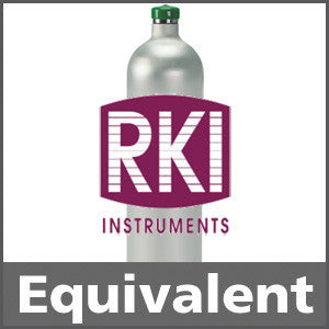 RKI Instruments 81-0159RK-02 Calibration Gas: 50% LEL Methane, 12% Oxygen, 50 ppm Carbon Monoxide, 5 ppm Sulfur Dioxide, Balance Nitrogen