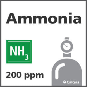 Ammonia Calibration Gas - 200 ppm (NH3)