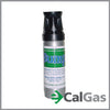 Gasco Multi-Gas Bump-It Quad Mix: 50% LEL Methane, 15% Oxygen, 200 ppm Carbon Monoxide, 75 ppm Hydrogen Sulfide, Balance Nitrogen