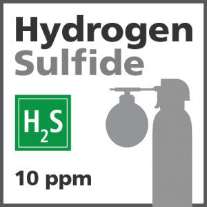Hydrogen Sulfide Bump Test Gas - 10 ppm (H2S)