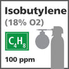 Isobutylene Bump Test Gas - 100 PPM (C4H8), 18% O2 in Nitrogen for Biosystems