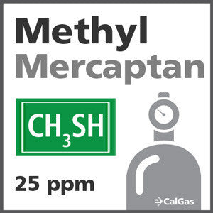 Methyl Mercaptan Calibration Gas - 25 ppm (CH3SH)