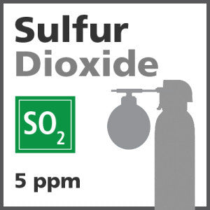Sulfur Dioxide Bump Test Gas - 5 ppm (SO2)